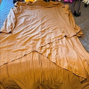 SHEIN High Low Dress in Camel Brown